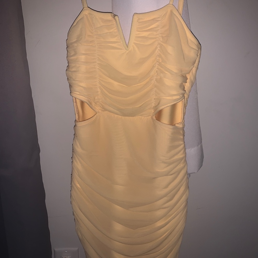 Yellow shein dress